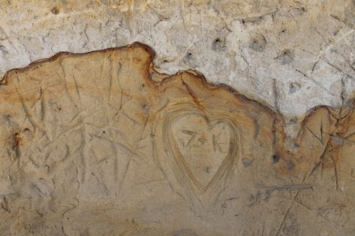 Digital photo, Sand cliff Graffiti, Oregon